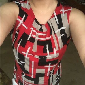 Black and Red Calvin Klein top